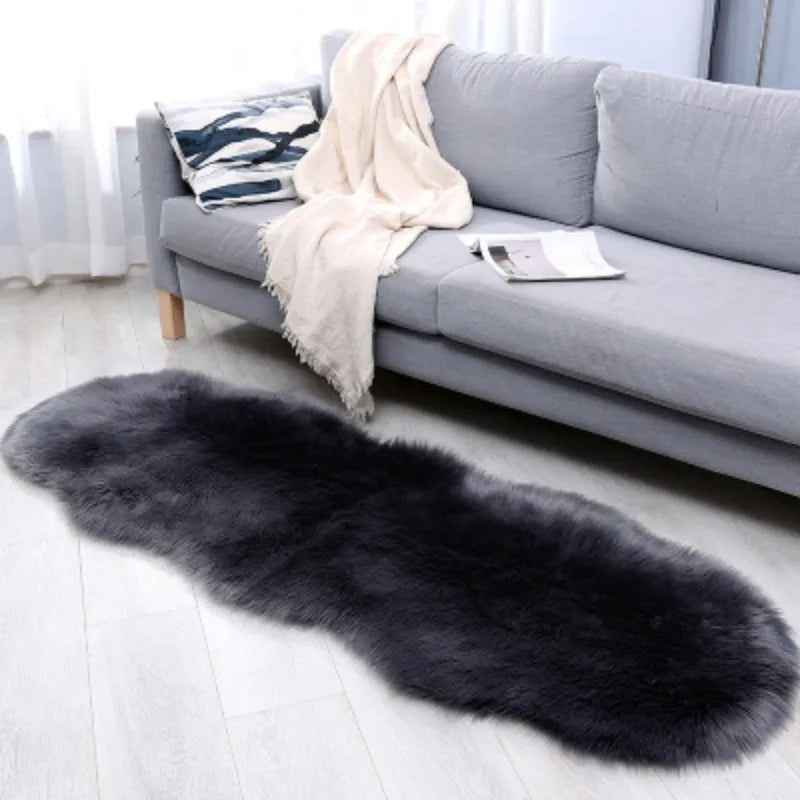 Chair Pad Living Room Fur Rugs Bedroom Carpet Wool