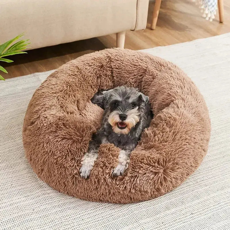 Super Soft Pet Cat Bed Plush Full Size Washable Calm Bed Donut Bed Comfortable Sleeping Artifact Suitable For All Kinds Of Cats Our3Designs