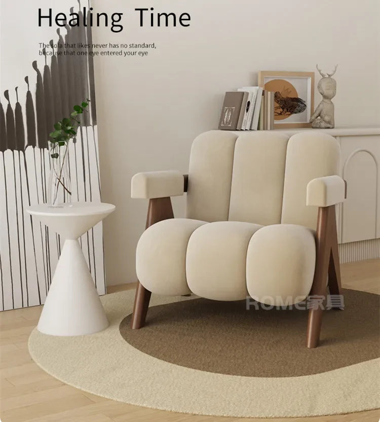 Leisure Back Armchair Fabric Sofa Chair Furniture