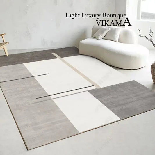 VIKAMA Simple Line Crystal Pile Carpet