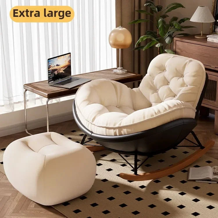 Living Room Lazy Sofa Rocking Chair Can Lie Down or Sleep in Bedroom