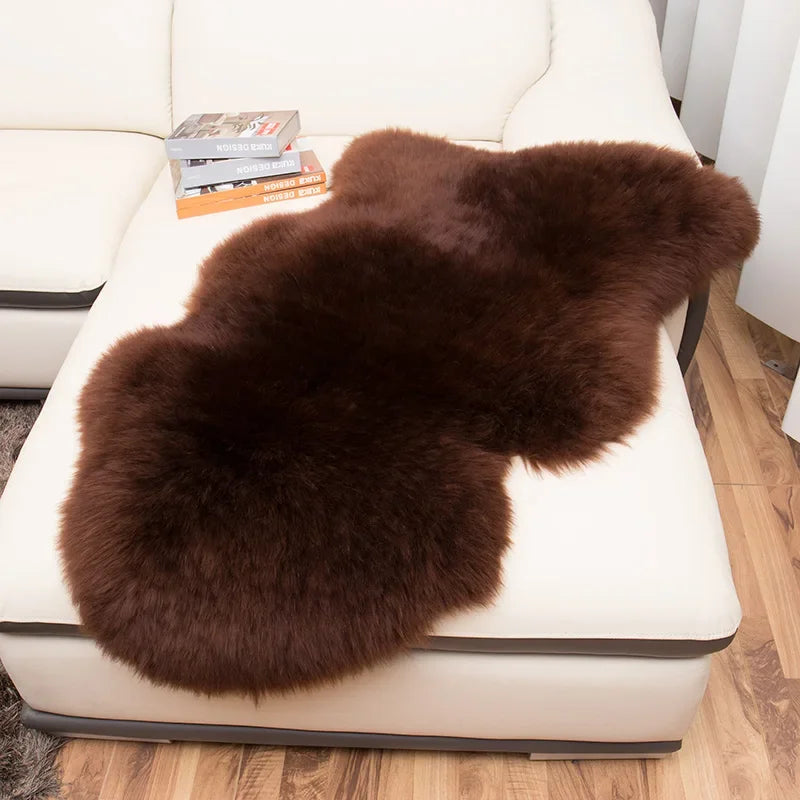 100% Real Sheepskin Wool Carpets for Living Room Bedroom Area