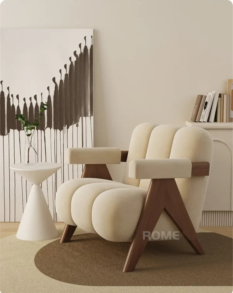 Leisure Back Armchair Fabric Sofa Chair Furniture