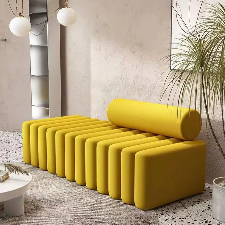 Stylish Shoe Bench with Cushioned Seat for Entryway stool