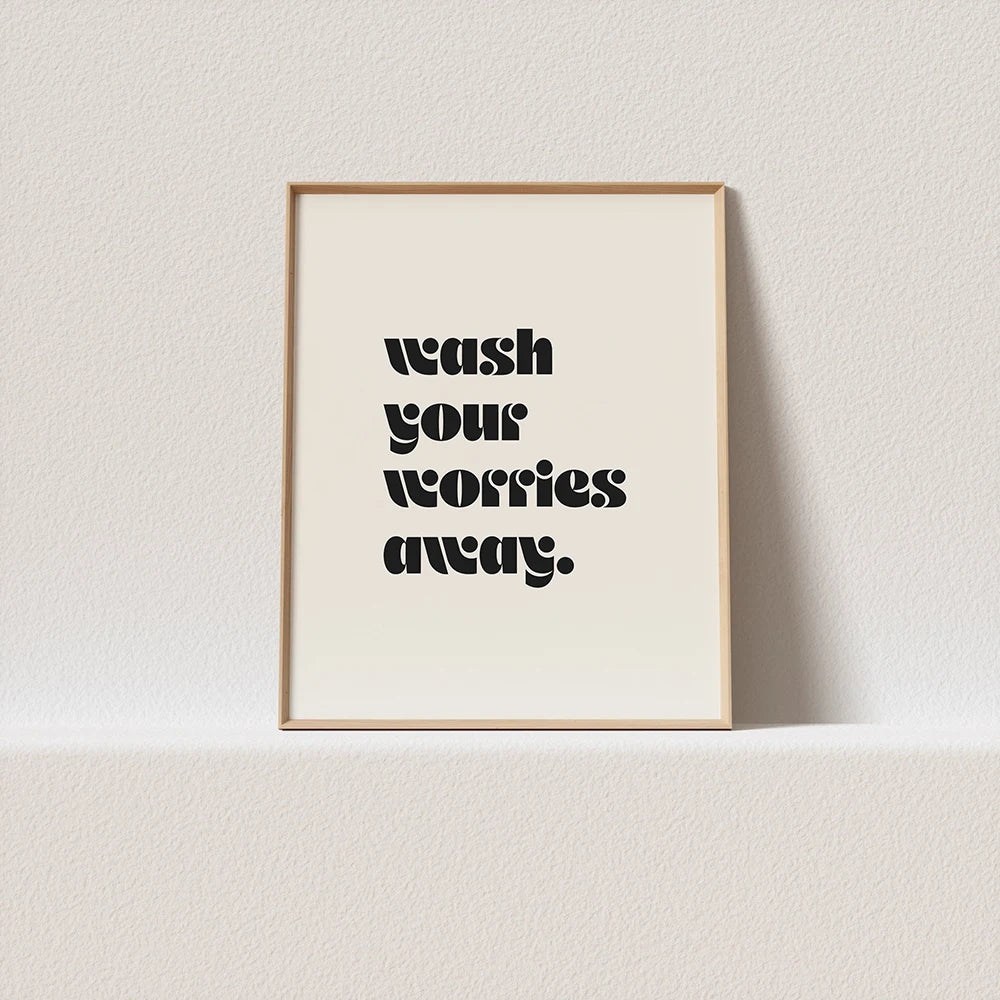 Print Bathroom Quote Home Décor Picture