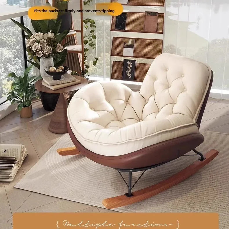 Living Room Lazy Sofa Rocking Chair Can Lie Down or Sleep in Bedroom