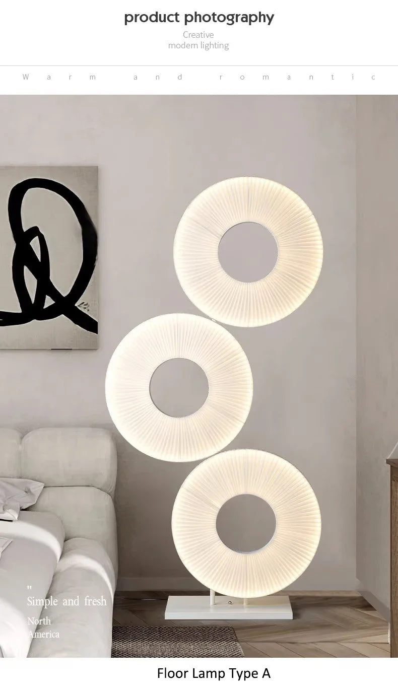 Nordic Led Floor Lamps Chandelier Desk Light Dining Living Study Room\