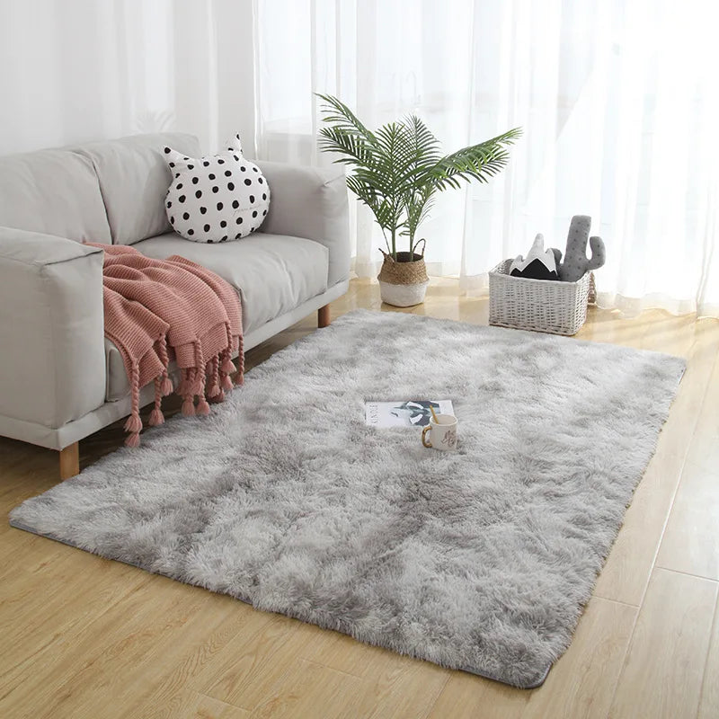 Plush Carpet Thick Bedroom Carpets Anti Slip Soft Rugs Large Rugs
