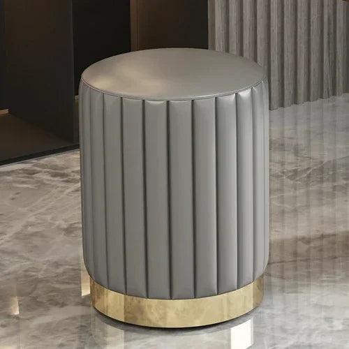 Nordic Fabric Stool Round Dressing Stools Modern Makeup Chair Storage Sofa