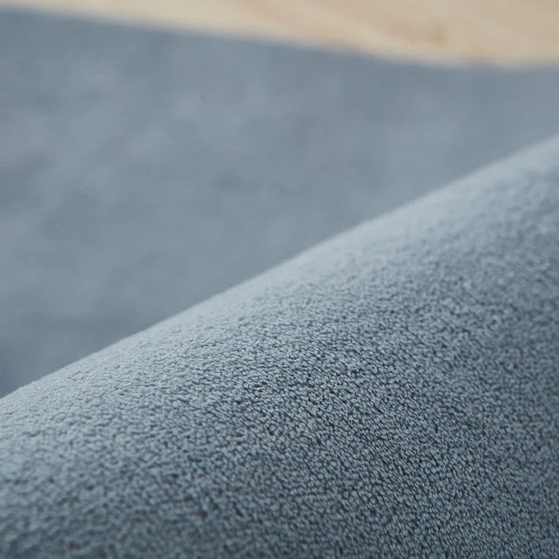Grey Rugs Coral Velet Living Room Carpet Nonslip Bedside Rugs Large Soft Floor