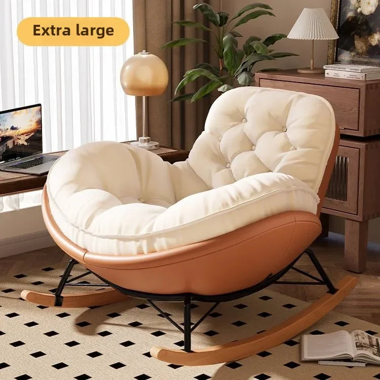 Living Room Lazy Sofa Rocking Chair Can Lie Down or Sleep in Bedroom