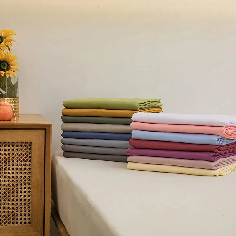 One Solid Color Simple Sheet Machine Washable Single Double Bed Linen Student Dormitory Sheet (pillowcase Not Included) Our3Designs