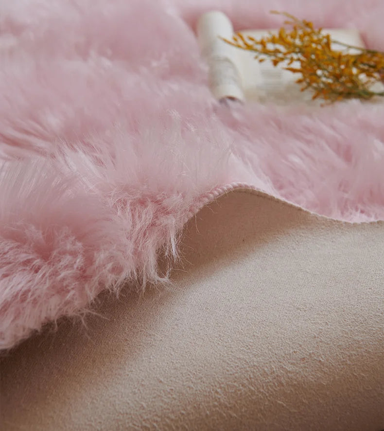 Fur Faux Sheepskin Soft Carpet Washable Seat Mats For Floor Fluffy Rugs