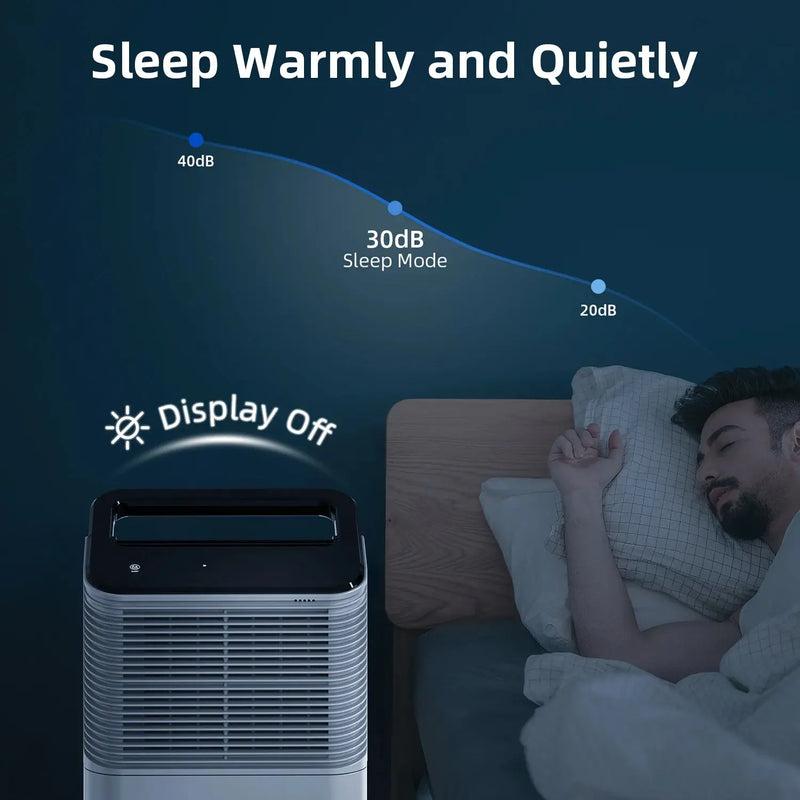 Dehumidifier 16 L/day, Ultra-quiet Electric Intelligent Central Control, Auto Mode, Moisture Display, 24h Timer Home Appliances Our3Designs