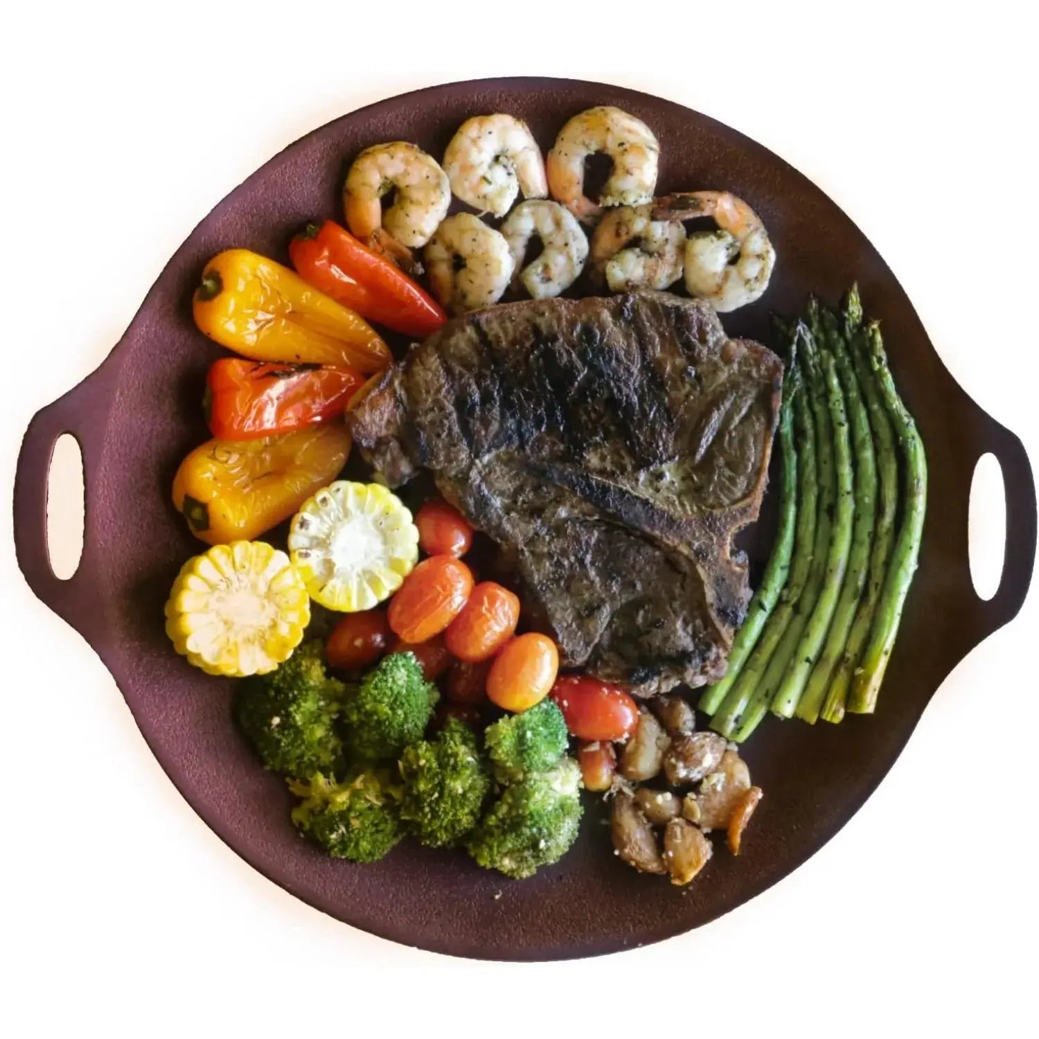 14-inch Nonstick Round Griddle Grill Pan for Korean BBQ/Teppanyaki Pan, Tawa, Roti Pan/Induction Ready/Made in Korea (14-in) - Our3Designs