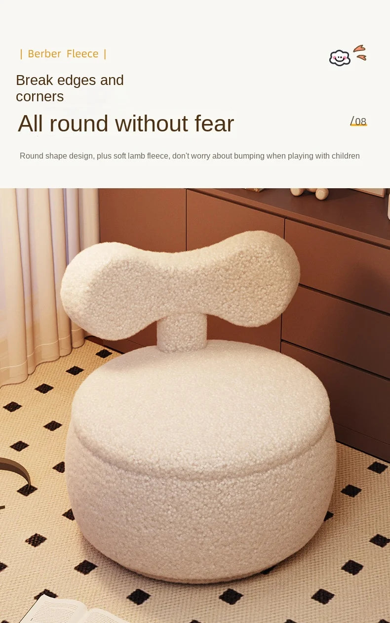 Stool Home Lamb's Wool Small Bench Living Room Sofa Stool ort Coiffeuse Muebles