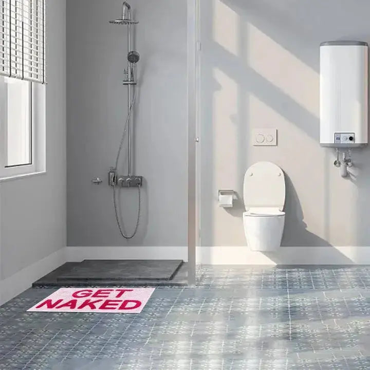 Get Naked Bath Mat Bathroom Rugs for Bathtub Mat Creative Cute Bath Rugs Apartment Decor Tufted Pink Shower Mat for Bathroom Our3Designs