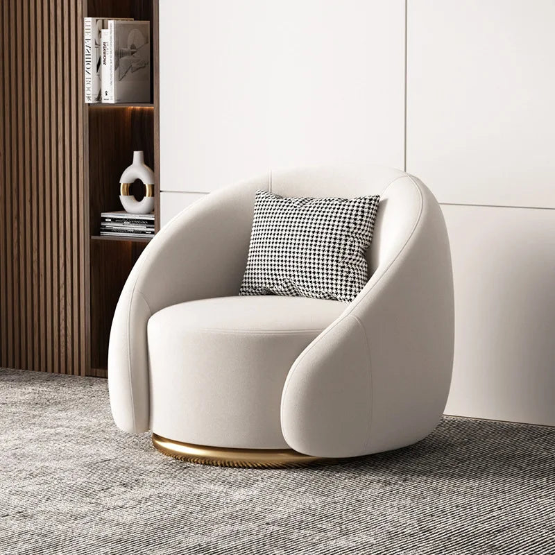 Light Luxury Leisure Chair Lazy Rotatable Sofa Designer Minimalist