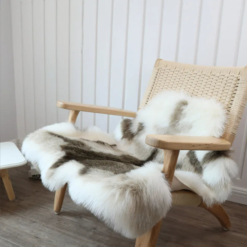 Fluffy Hairy Fur Carpet Soft Sheepskin Bedroom Mat
