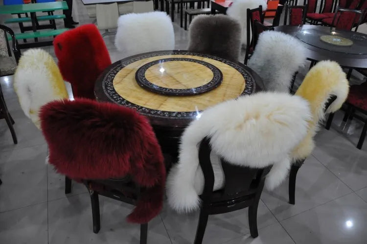 Natural Sheepskin Rug Long Wool Sofa Cover