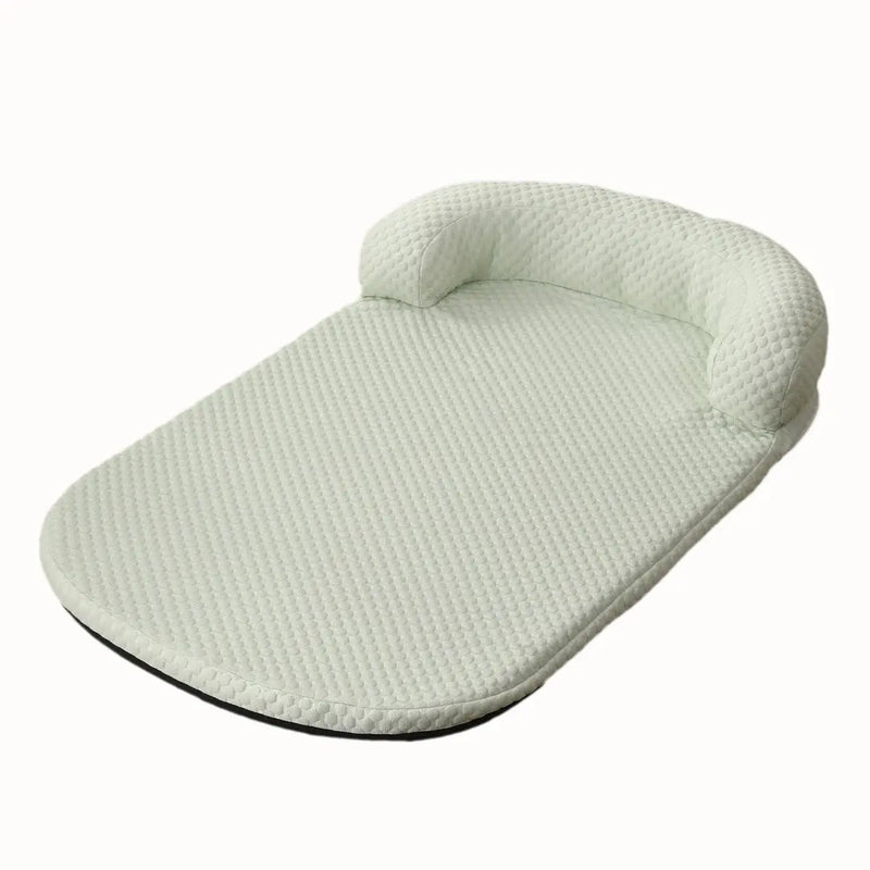 Breathable Spring Summer Cooling Large Dog Bed Ati-slip Cat Bed with Pillow Ice Silk Fabric Dog Bed for Small Dog Cushion Pet Our3Designs
