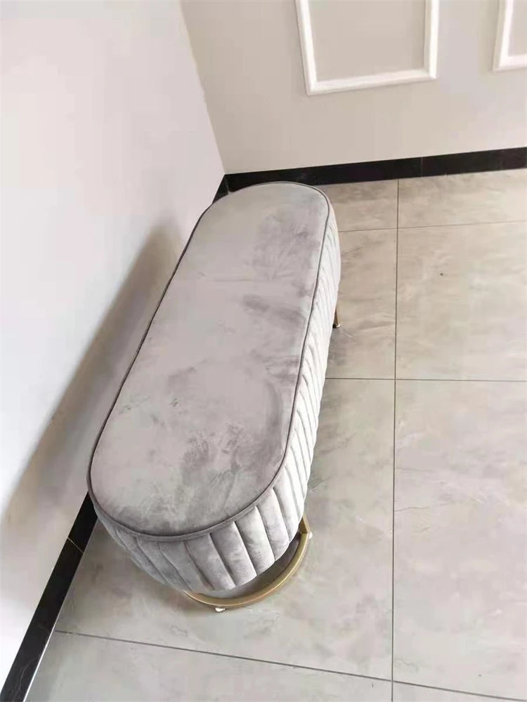 Pink Nordic Porch Bench Ottomans Minimalist Shoe Portable Stools
