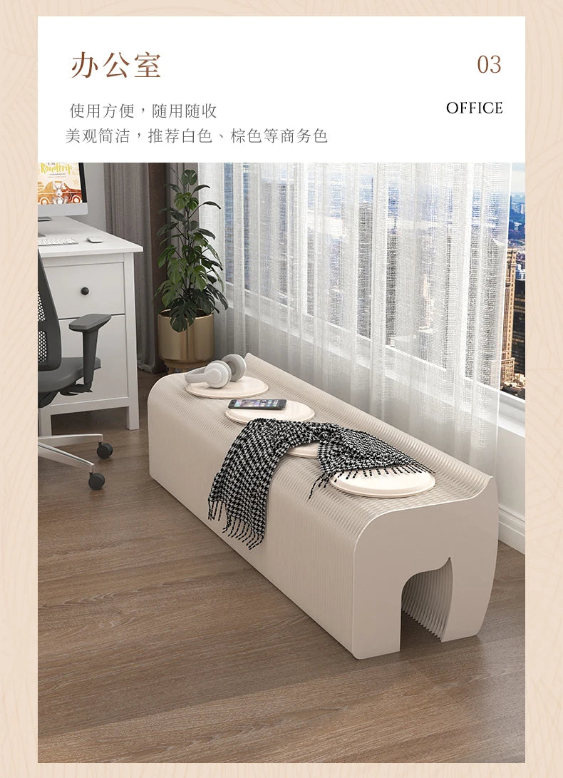 Foldable Screen partition living room folding bench bedroom bedside stool