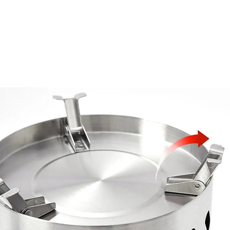 Mini Tabletop Firepit Stainless Steel Portable Mini Stove Mini Fire Pit Wood Burning Or Pellet Fueled Portable Bonfire Our3Designs