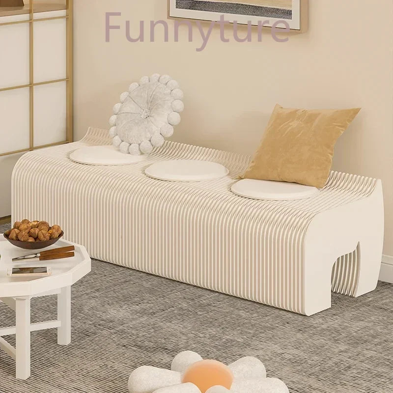 Foldable Screen partition living room folding bench bedroom bedside stool