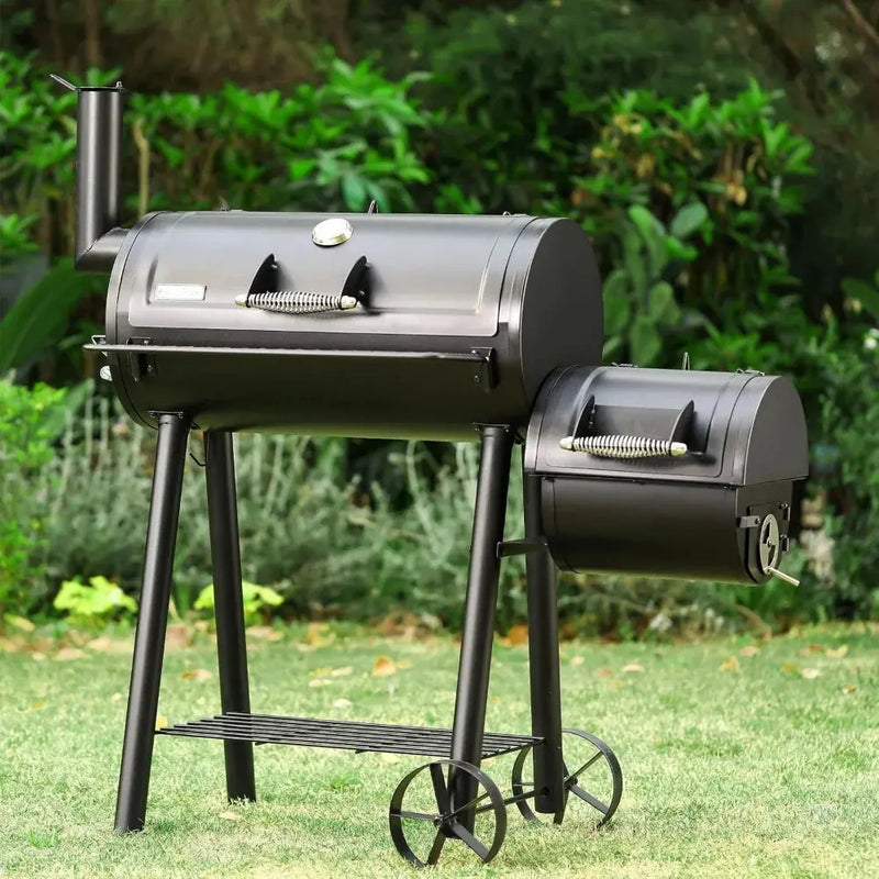 Sophia & William Charcoal Grill with Offset Smoker, 512 Square Inches Outdoor BBQ Grill Offset Charcoal Smoker for Patio, Garden - Our3Designs