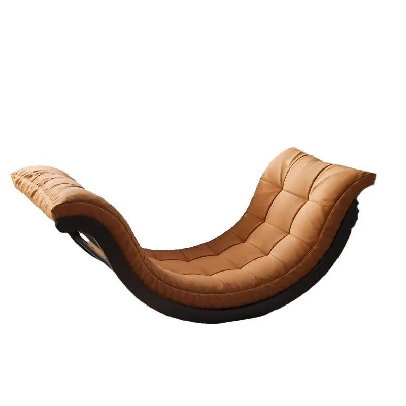 Warming Banana Rocking Chair Simple Lazy Solid Wood Single Sofa