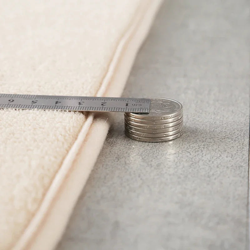 Grey Rugs Coral Velet Living Room Carpet Nonslip Bedside Rugs Large Soft Floor