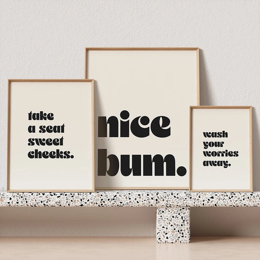 Print Bathroom Quote Home Décor Picture