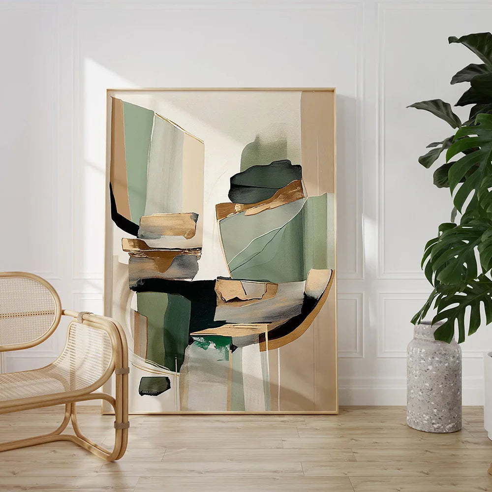 Contemporary Color Aesthetic Canvas Painting Office Home Decor