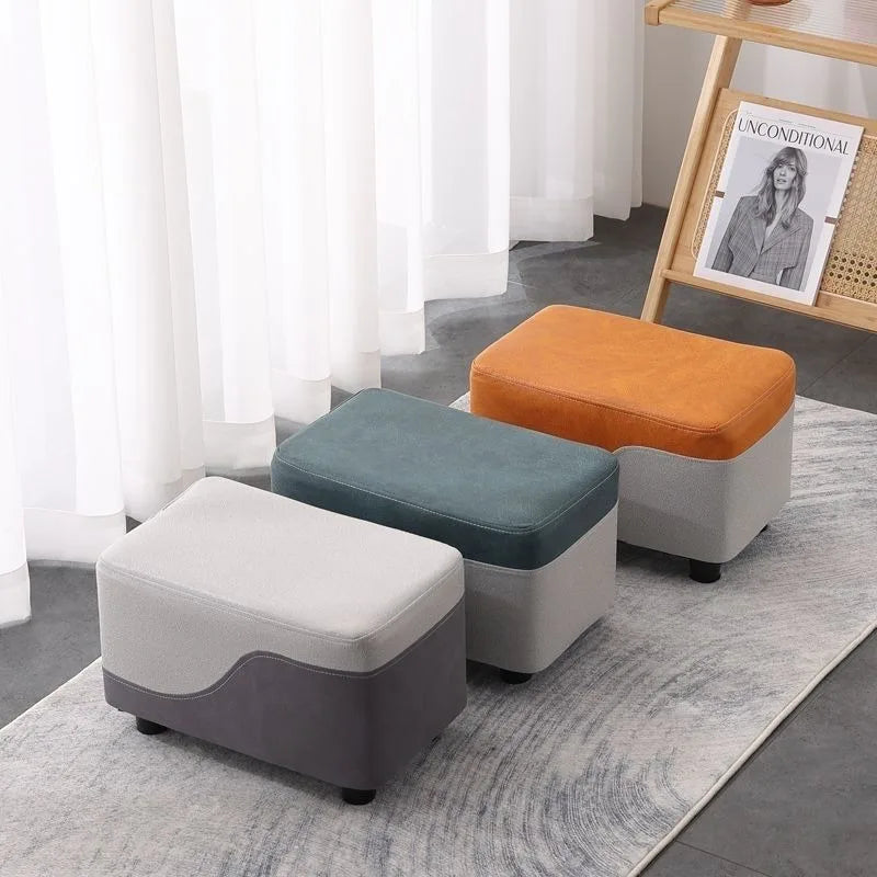 Nordic Sofa Stool Rectangular Tech Cloth Small Stool