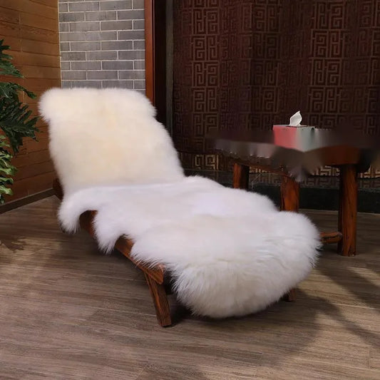 Natural Sheepskin Rug Long Wool Sofa Cover