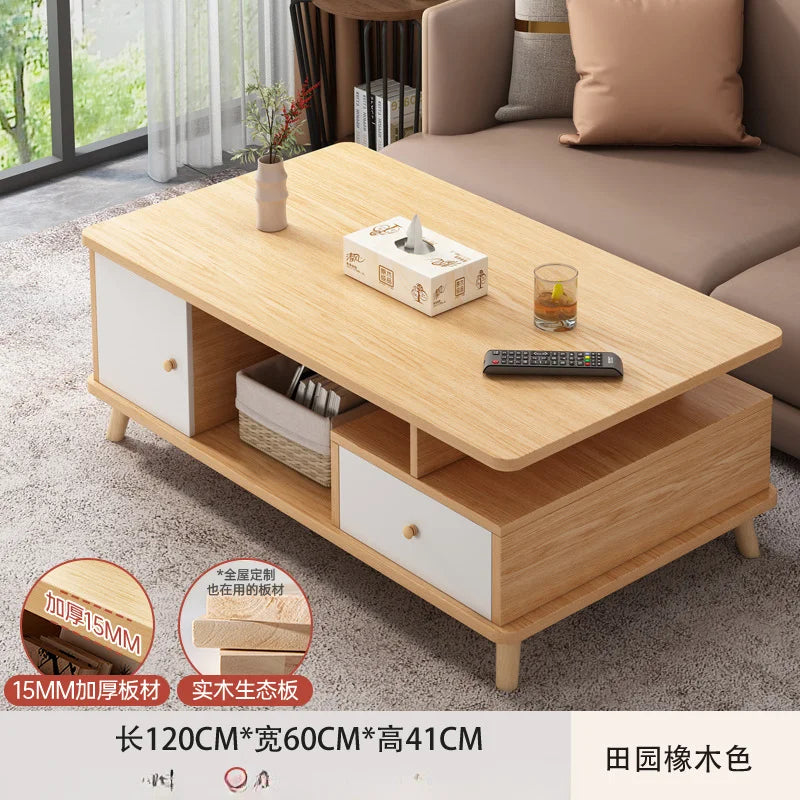 Modern light luxury small apartment tea table