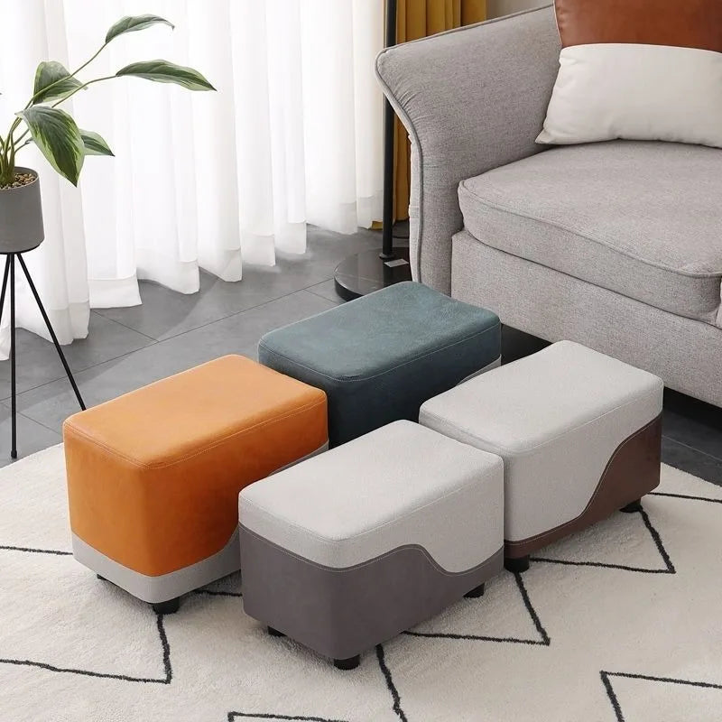 Nordic Sofa Stool Rectangular Tech Cloth Small Stool