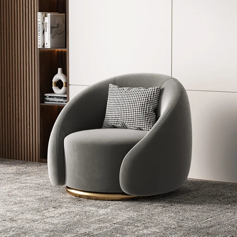 Light Luxury Leisure Chair Lazy Rotatable Sofa Designer Minimalist