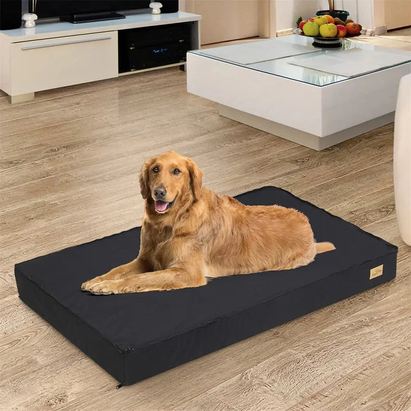 Large Orthopaedic Dog Bed Waterproof Cushion Pet Mattress 2 In 1 Pet Dog Crate Bed with Removable Washable Cover Indoor Outdoor Our3Designs