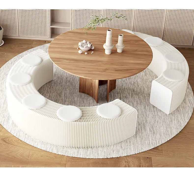 Creative Retractable Folding Bench Bed End Stool