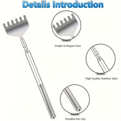Stainless Steel Back Scratcher, Extendable