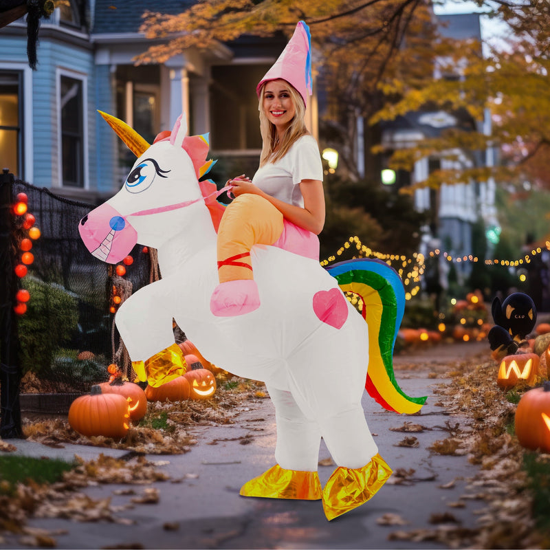 Get Ready to Stand Out in This Inflatable Unicorn Costume! Perfect for Halloween Fun! 🦄🎉