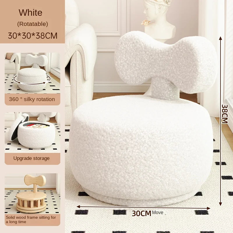 Stool Home Lamb's Wool Small Bench Living Room Sofa Stool ort Coiffeuse Muebles
