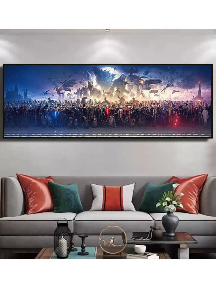 MINISO Poster Marvel Heroes Collection Canvas Wall Art Print Mural
