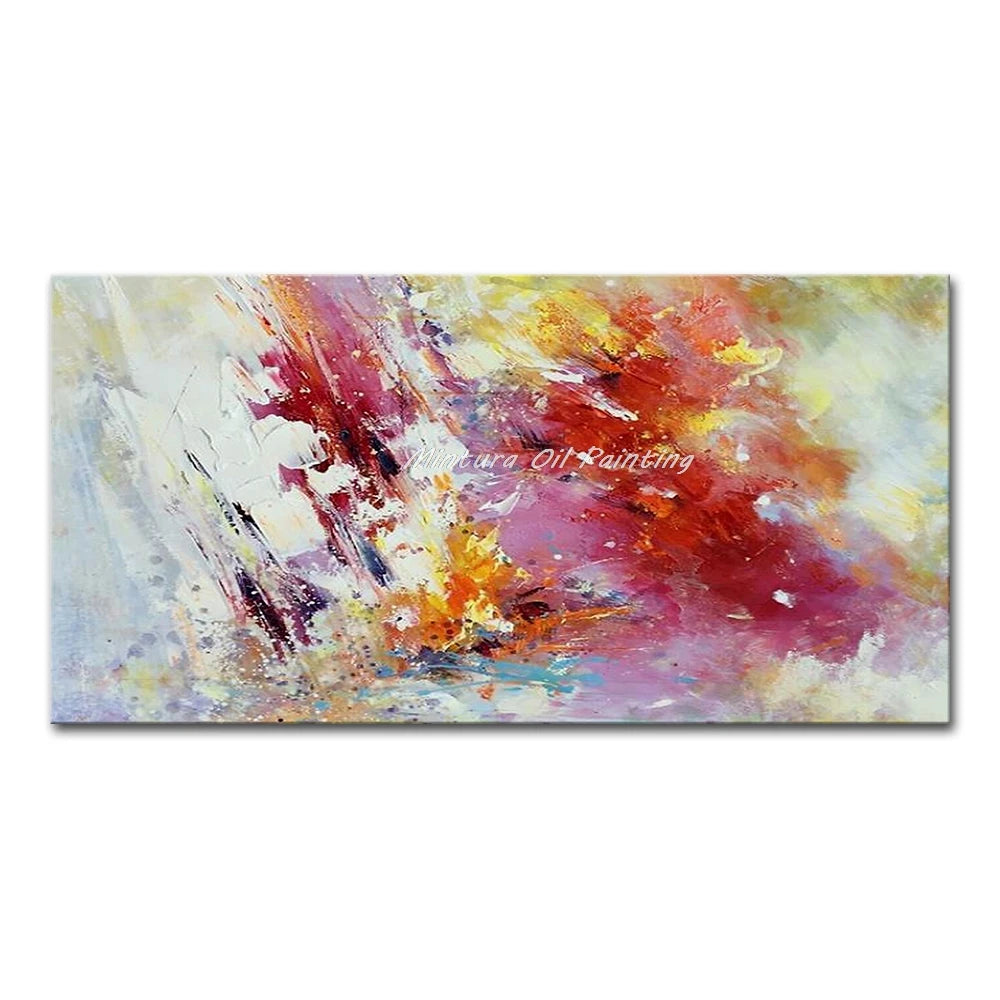 Mintura,100% Handpainted Color Abstract Oil Painting on Canvas