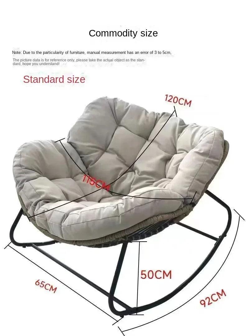 Rattan rocking chair Internet celebrity leisure lunch break