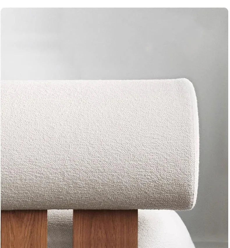 Nordic Backrest Chair Modern Solid Wood Luxury Single Sofa