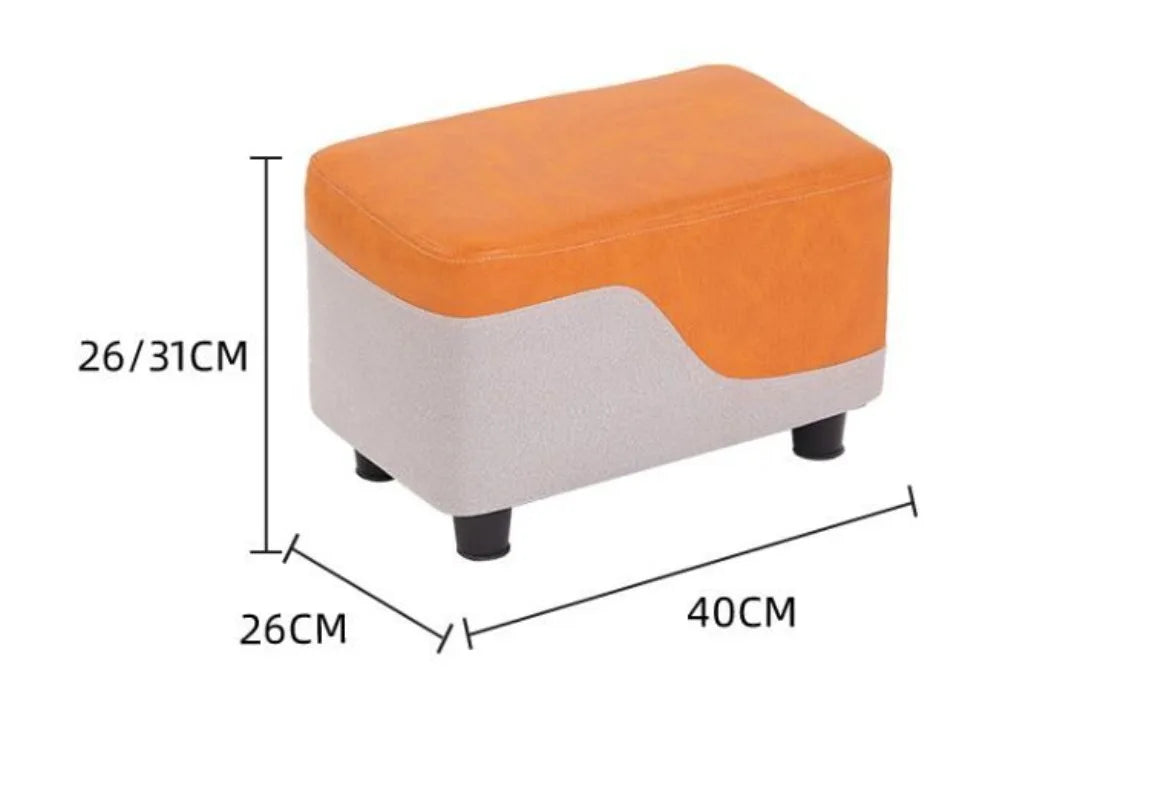 Nordic Sofa Stool Rectangular Tech Cloth Small Stool