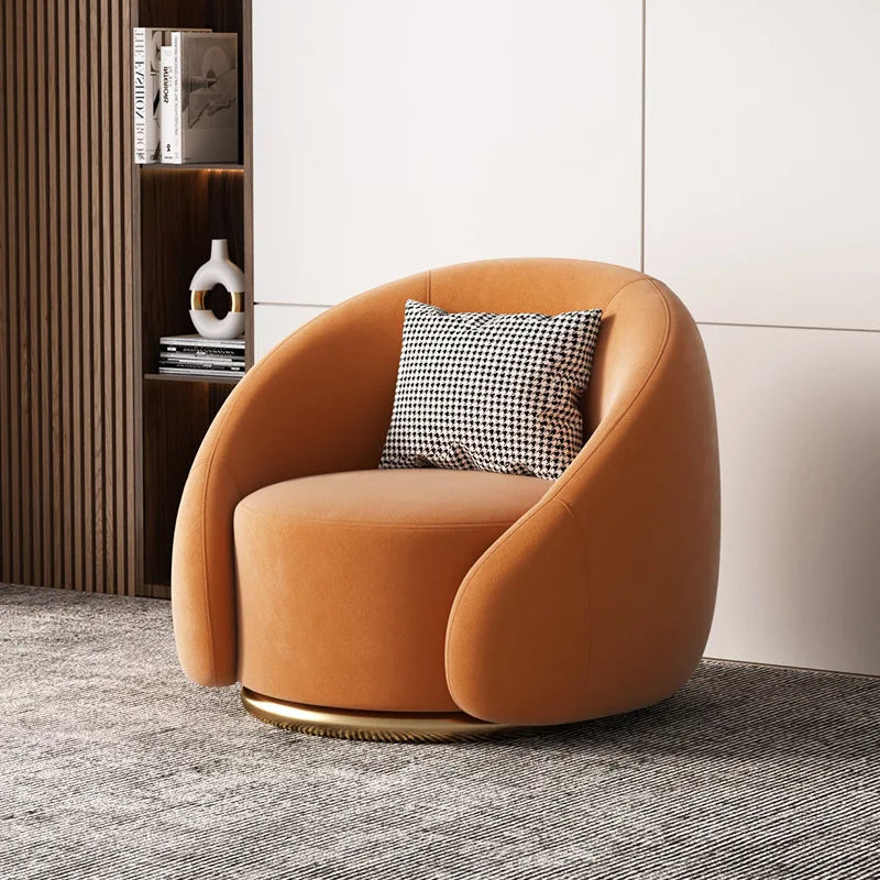 Light Luxury Leisure Chair Lazy Rotatable Sofa Designer Minimalist